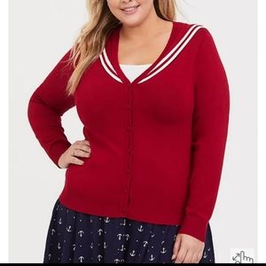 New red anchor swater